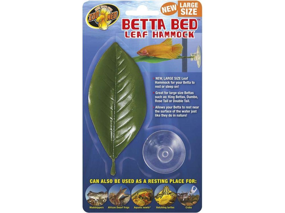 Zoo Med Betta Bed Leaf Hammock Green, 1ea/LG Aquatic Decor Zoo Med Aquatic