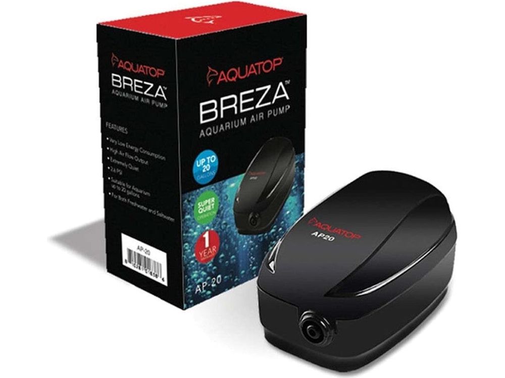 Aquatop BREZA Aquarium Air Pump Up to 20gal Fish Supplies Aquatop