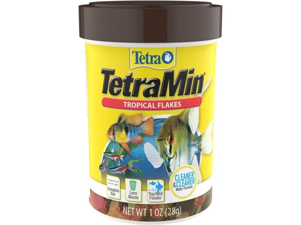 Tetra TetraMin Clean & Clearer Tropical Flakes Fish Food 1ea/1 oz Aquatic Diet Tetra