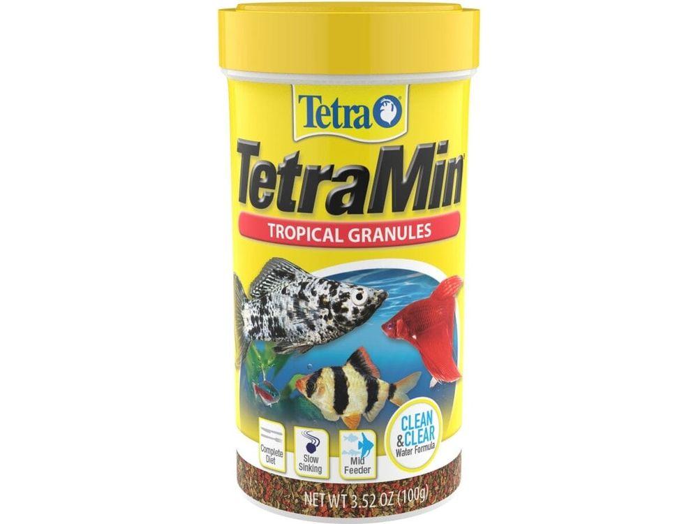 Tetra TetraMin Tropical Granules Fish Food 1ea/3.52 oz Aquatic Diet Tetra