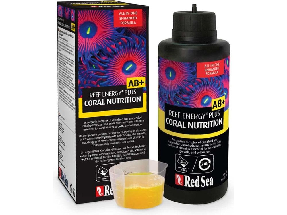 Red Sea Reef Energy Plus AB+ Coral Nutritional Supplement 1ea/16.9 fl oz Aquarium Additives Red Sea