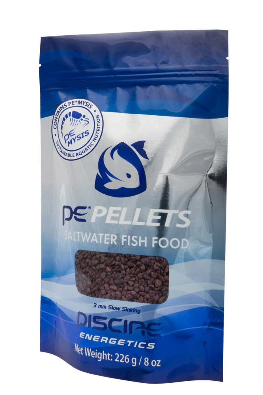 Piscine Energetics Pellets Saltwater Fish Food 1ea/8 oz