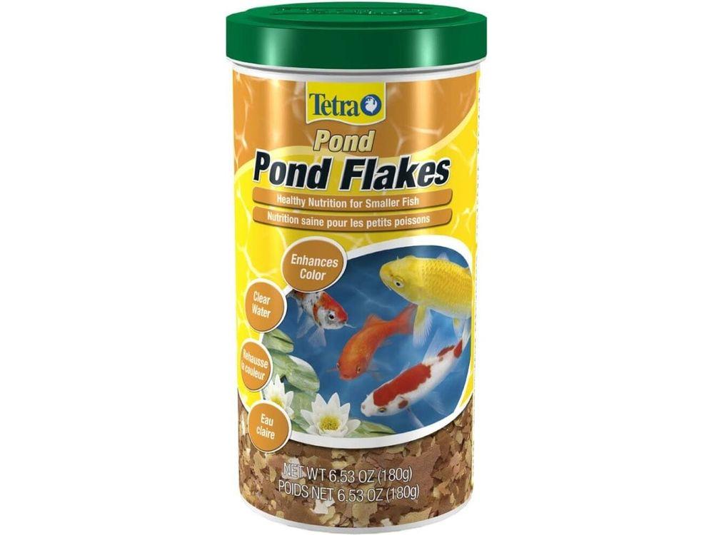 Tetra Pond Flakes for Koi and Goldfish 1ea/6.35 oz Aquatic Diet Tetra