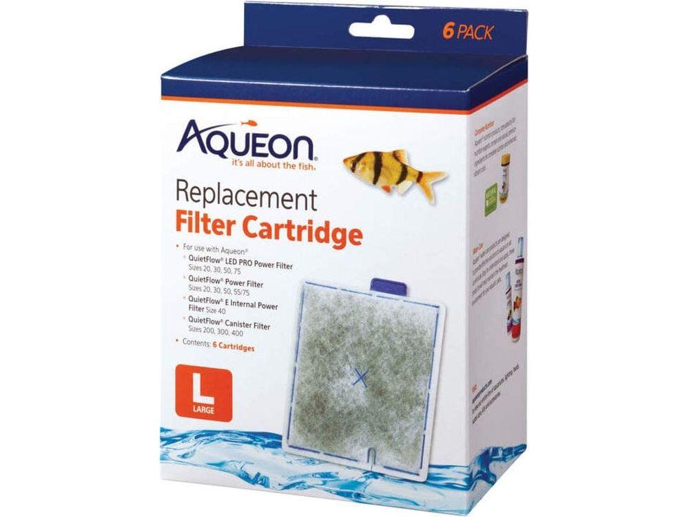 Aqueon Replacement Filter Cartridges, Large - 6 pk Filter & Accessories Aqueon
