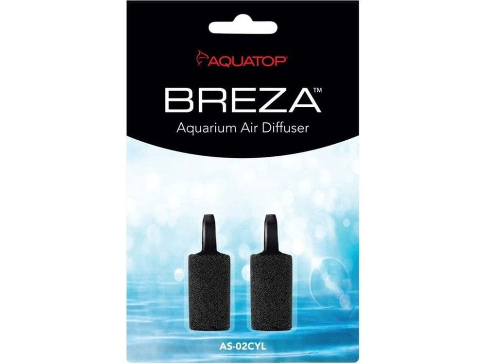 Aquatop BREZA Aquarium Diffuser Air Stone Black, 1ea/1 in, 2 pk