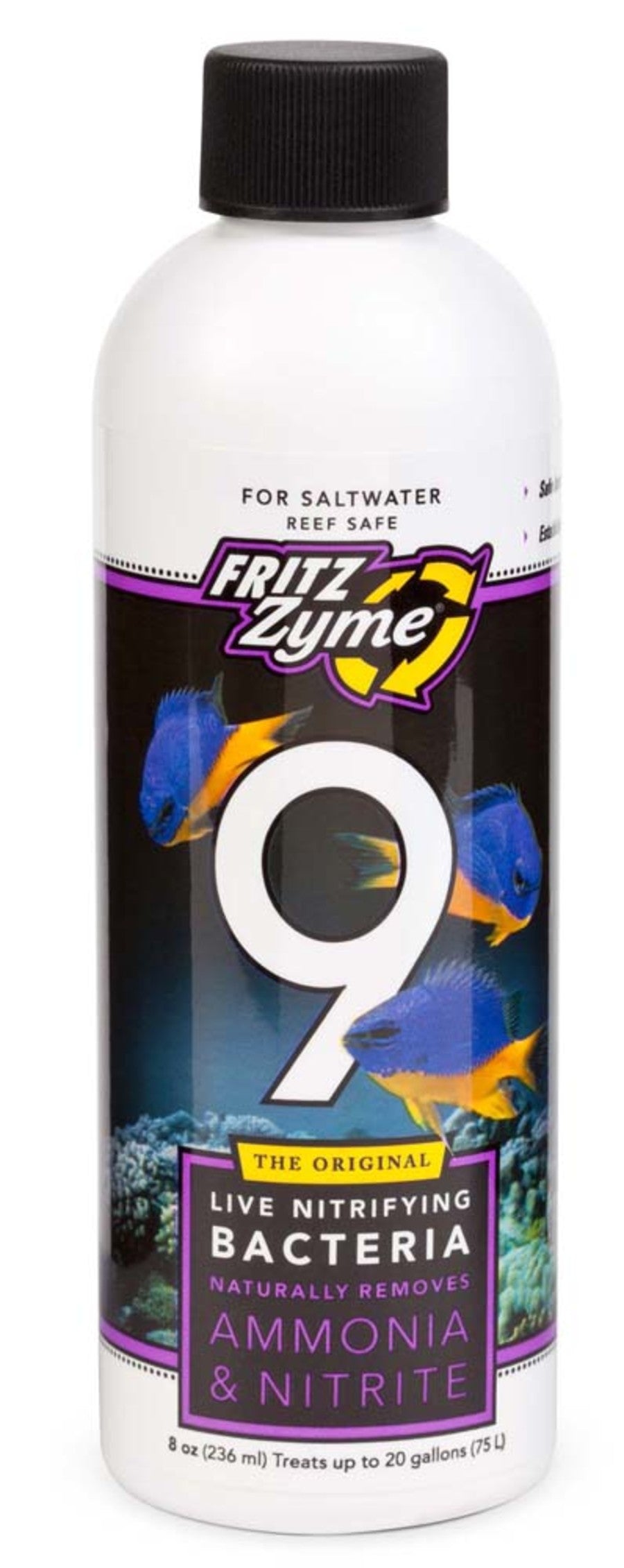Fritz FritzZyme 9 Saltwater Live Nitrifying Bacteria 1ea/8 fl oz
