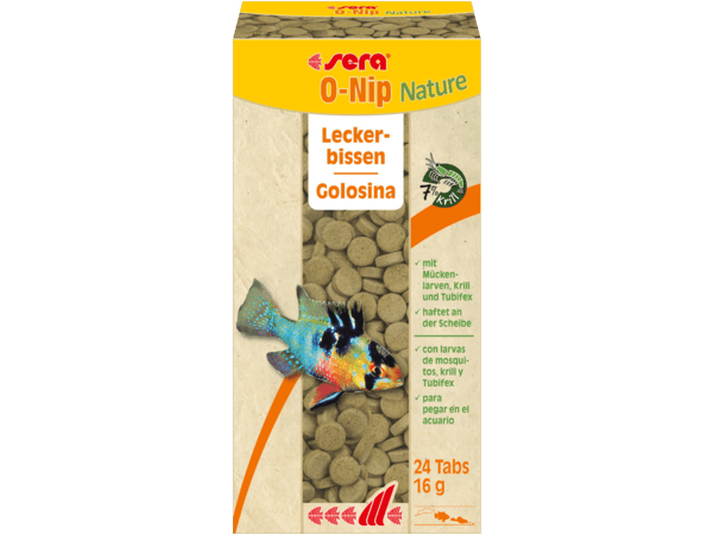 Sera O-Nip Nature 24 Tablets 0.5 oz Aquatic Diet Sera