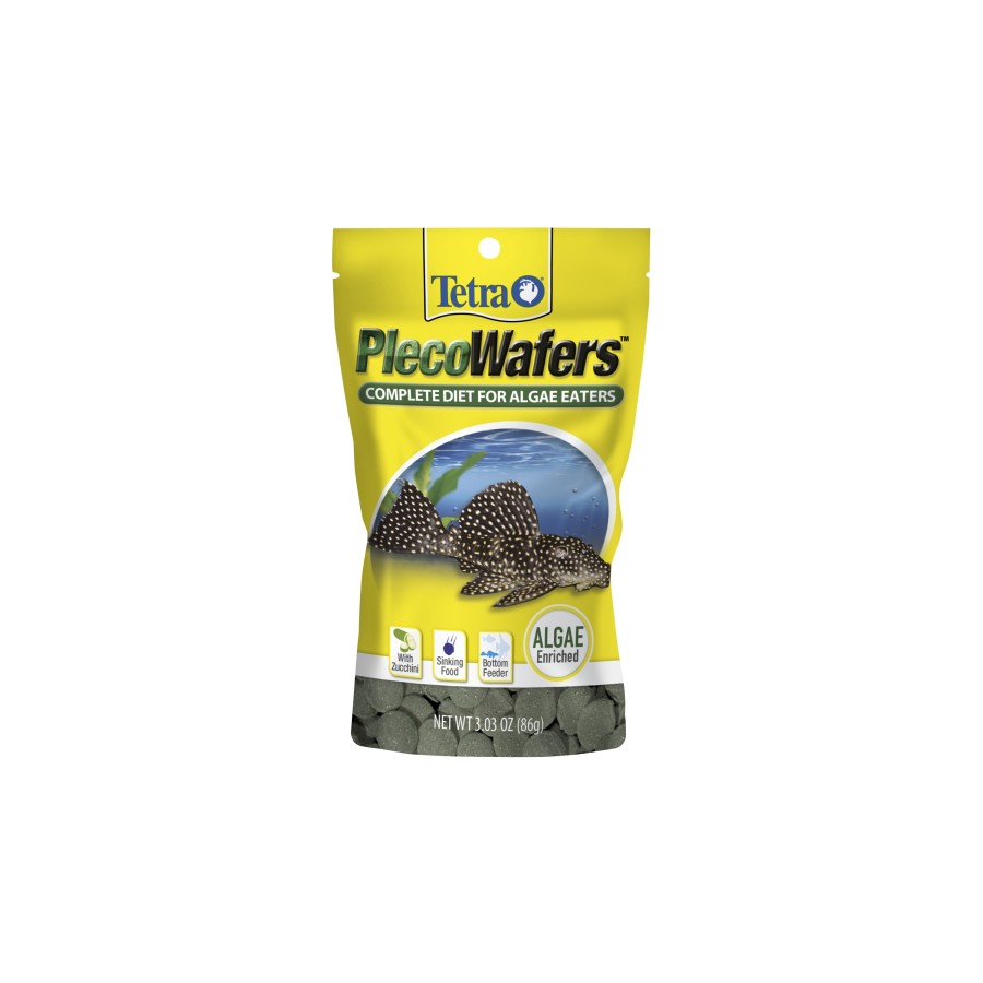 Tetra PlecoWafers Vegetable Diet Fish Food 1ea/3.03 oz Tetra