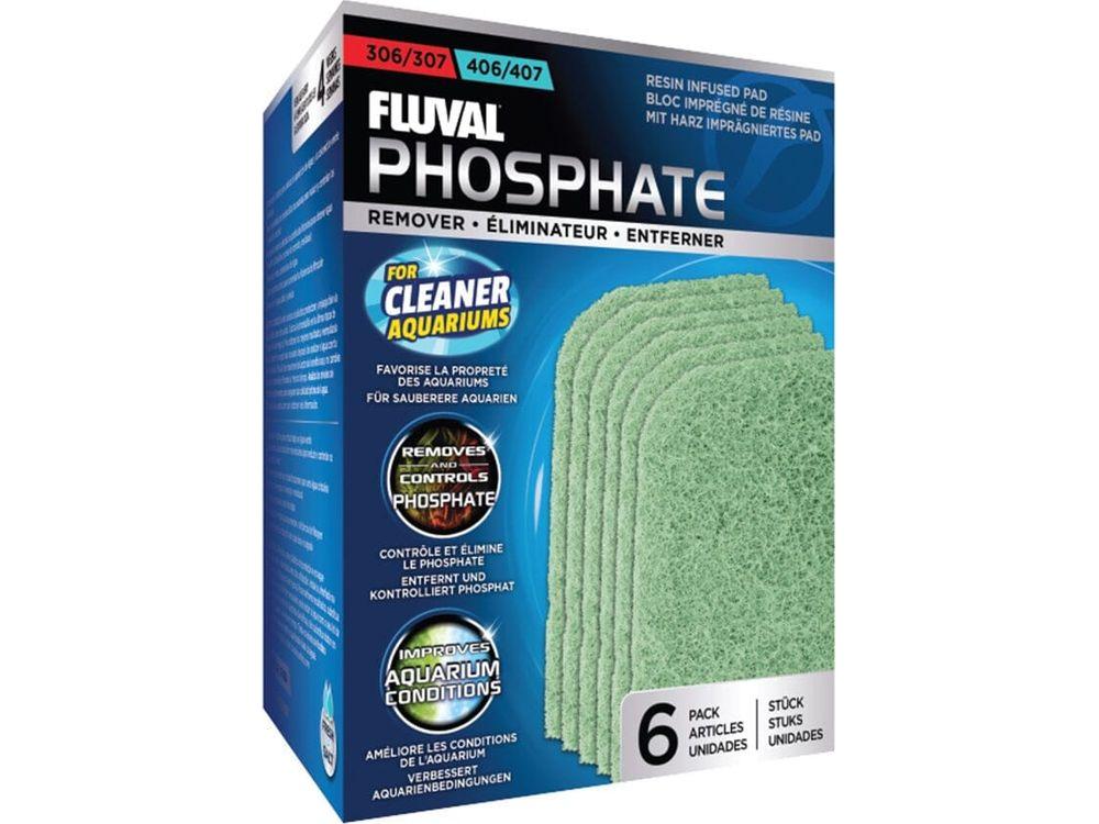 Fluval 306/307/406/407 Phosphate Remover Pad, 6pk Fish Supplies Fluval