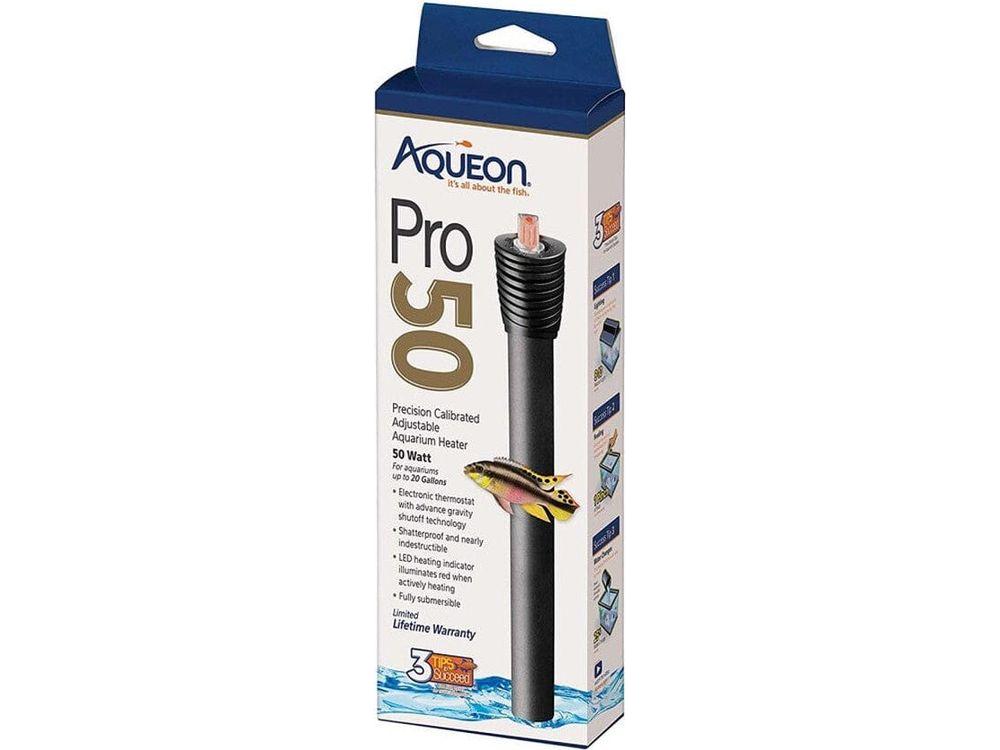 Aqueon Adjustable PRO Aquarium Heater, Up To 20 gal, 50W Filter & Accessories Aqueon