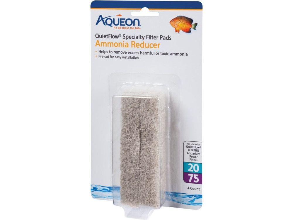 Quiet Flow Specialty Filter Pads Ammonia Reducer 20-75gal, 4ct Animals & Pet Supplies > Pet Supplies > Fish Supplies Aqueon