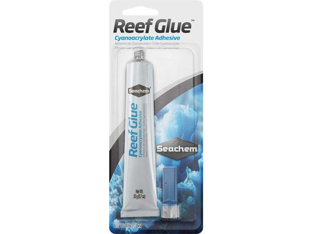 Seachem Laboratories Reef Glue Cyanoacrylate Adhesive Gel Clear, 1ea/20 g, 0.7 oz Fish Supplies Seachem