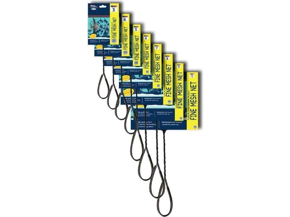 Weco Products Classic Fine Mesh Net Standard Handle, Black, 1ea/4 in Fish Supplies Weco