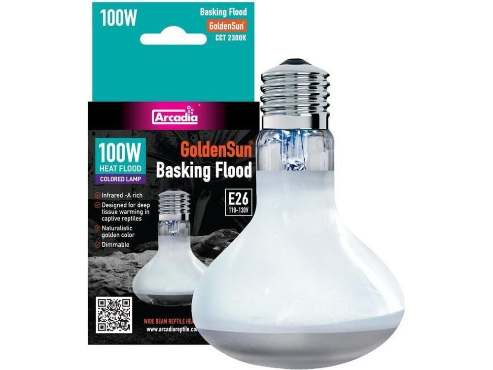 GoldenSun Basking Flood Heater 100 Watt Arcadia