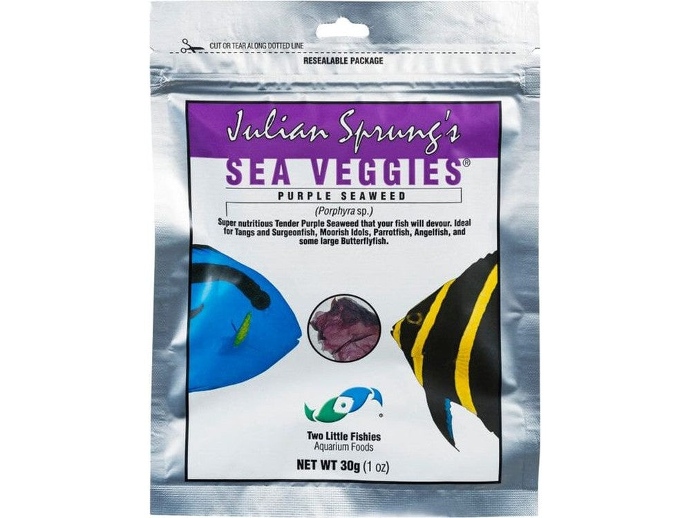 Two Little Fishies Julian Sprung's Seaveggies Purple Seaweed Fish Food 1ea/1 oz