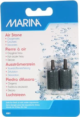 Marina Cylinder Airstone, 1in 2/pk