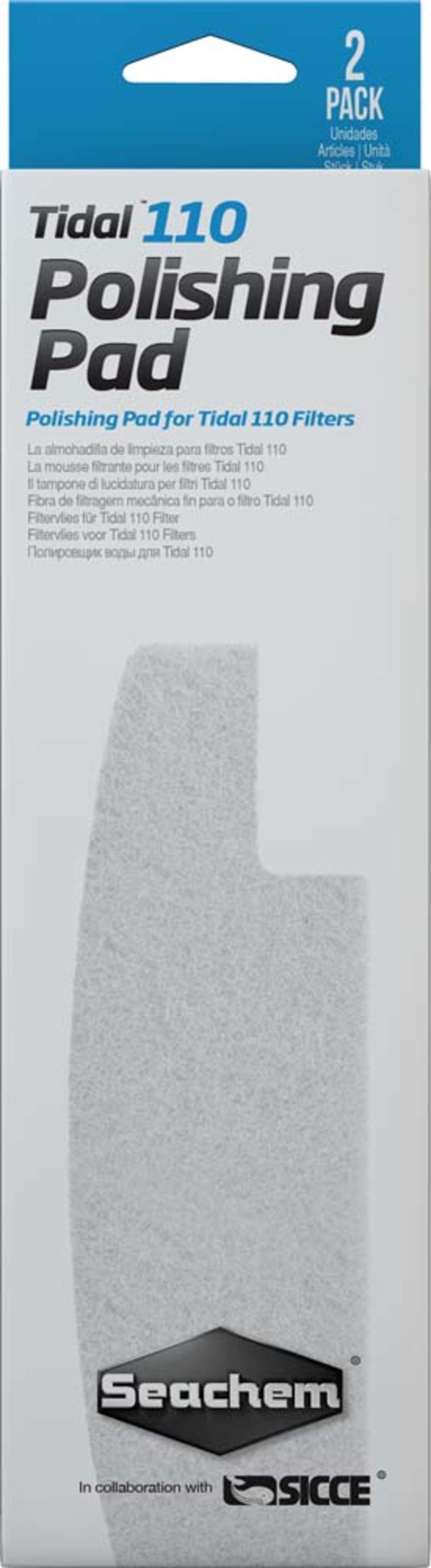 Seachem Laboratories Tidal Polishing Pad For Tidal 100 Filters, White, 1ea/2 pk
