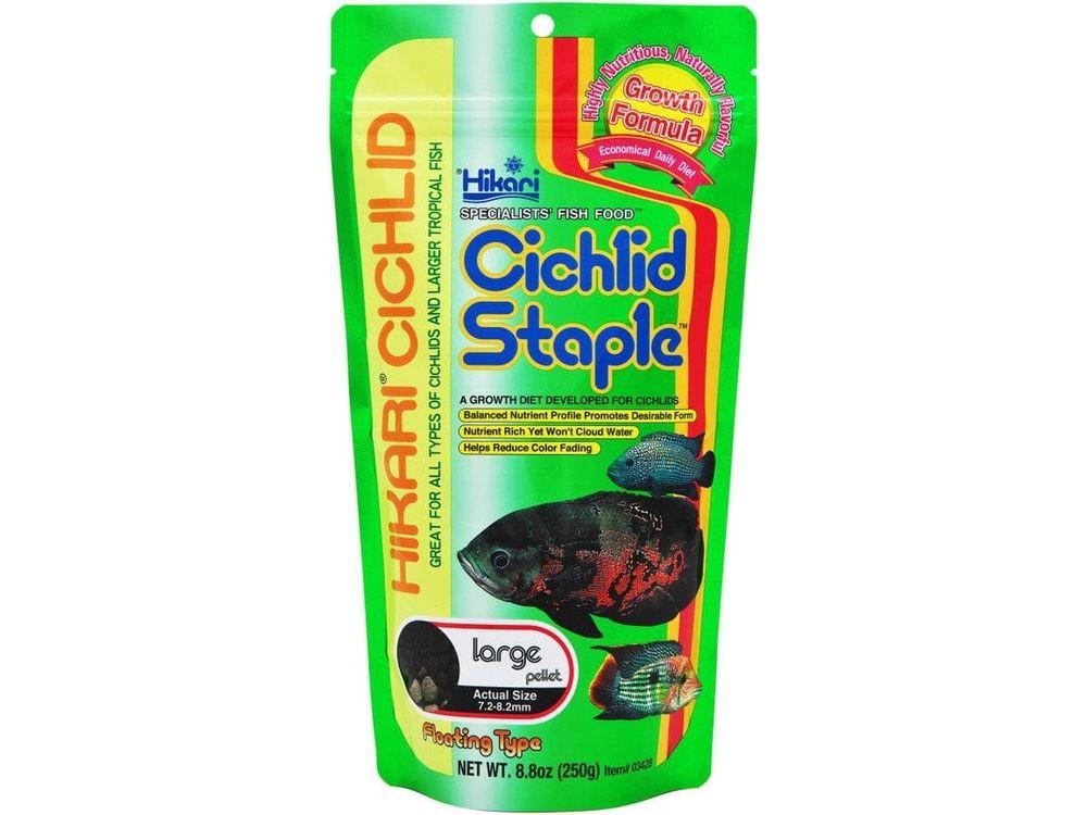 Hikari Cichlid Large Staple Pellets Fish Food 8.8 oz Aquatic Diet Hikari