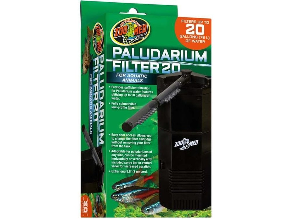 Zoo Med Paludarium 20 Internal Filter Black, 1ea