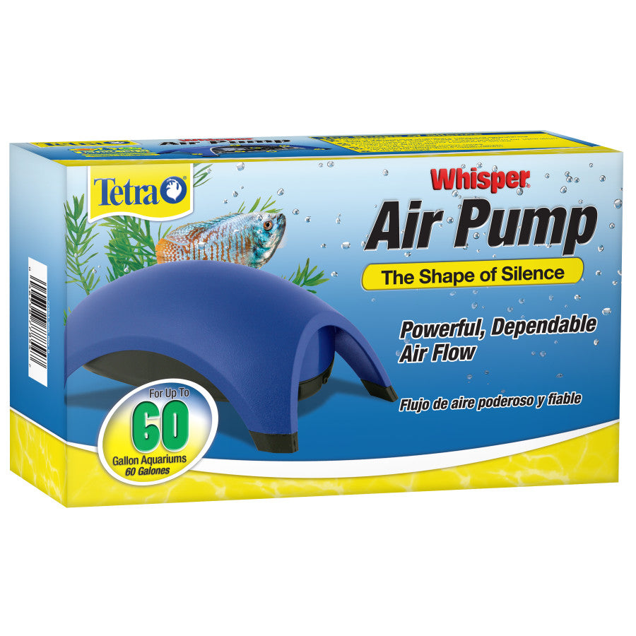 Tetra Whisper Aquarium Non-UL Air Pump Blue, 1ea/60 gal Tetra