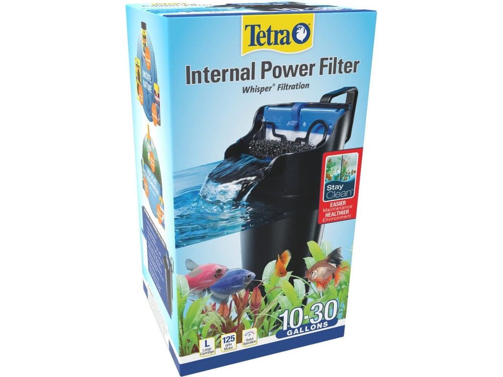 Tetra Whisper 20i Internal Power Filter with Bio-Scrubber Black, 1ea