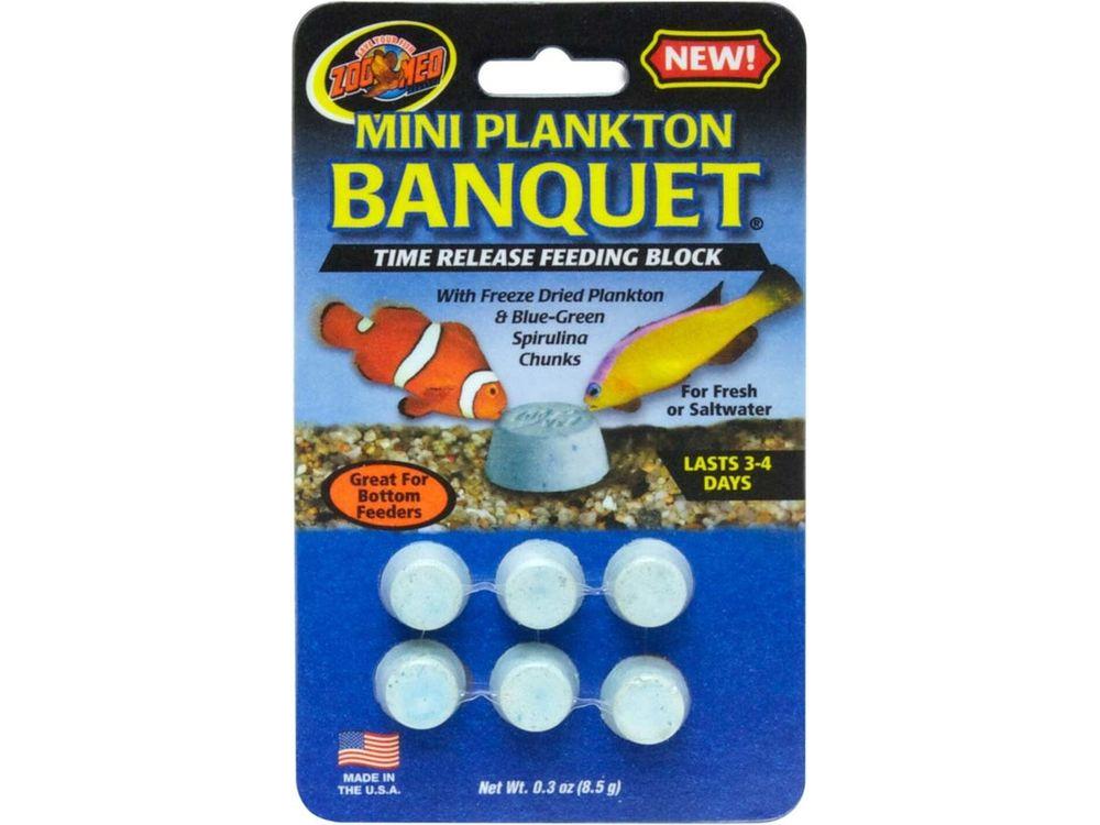 Zoo Med Plankton Banquet Fish Feeding Block 1ea/0.3 oz, Mini fish food Zoo Med Aquatic