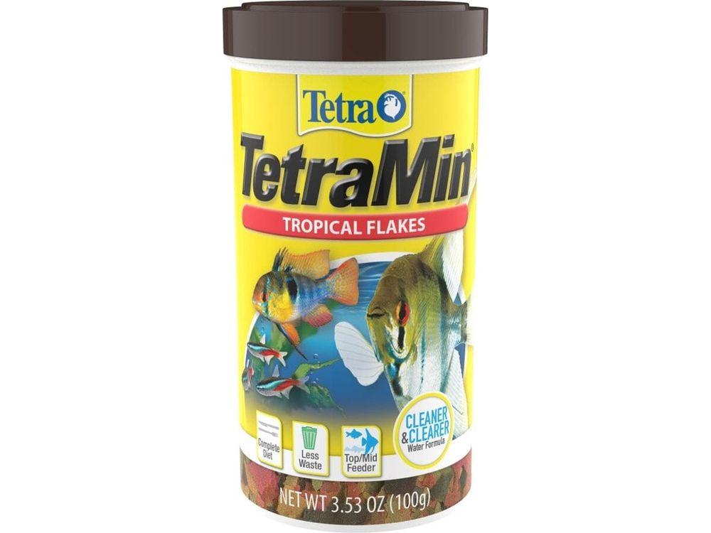 Tetra TetraMin Tropical Flakes Fish Food 1ea/3.53 oz Aquatic Diet Tetra
