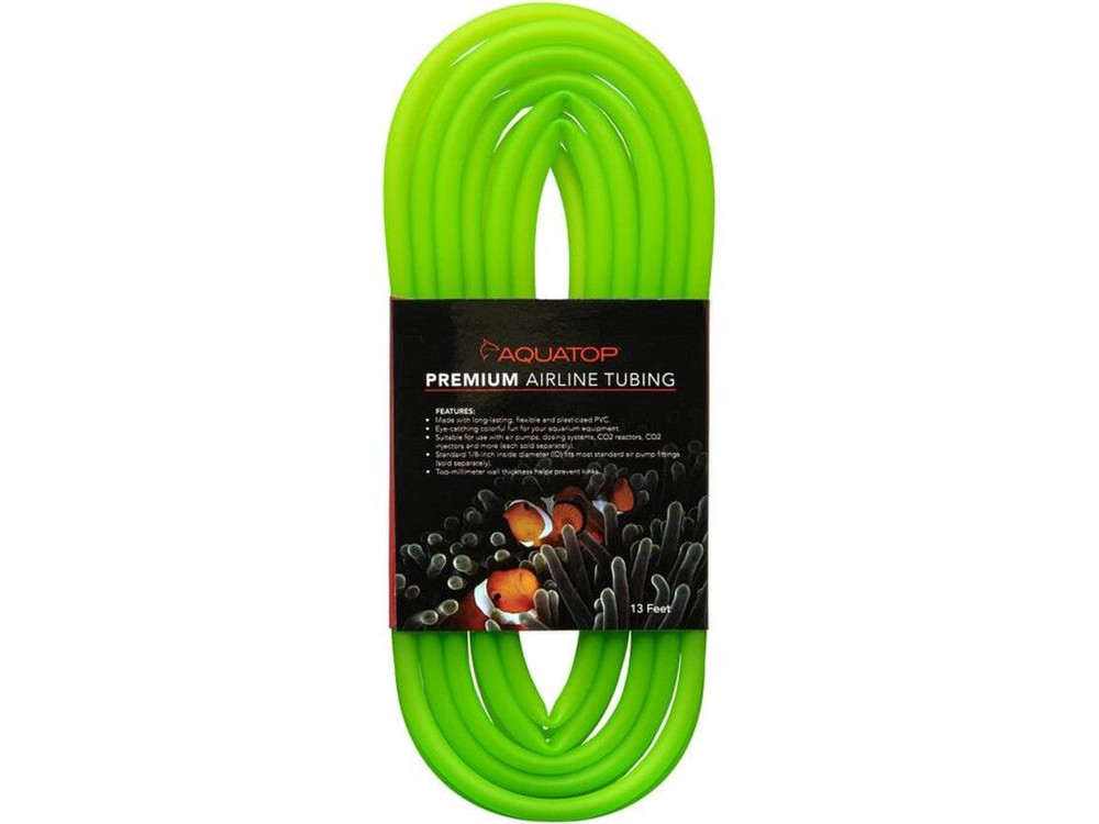 Aquatop Airline Tubing Neon Green, 1ea/13 ft