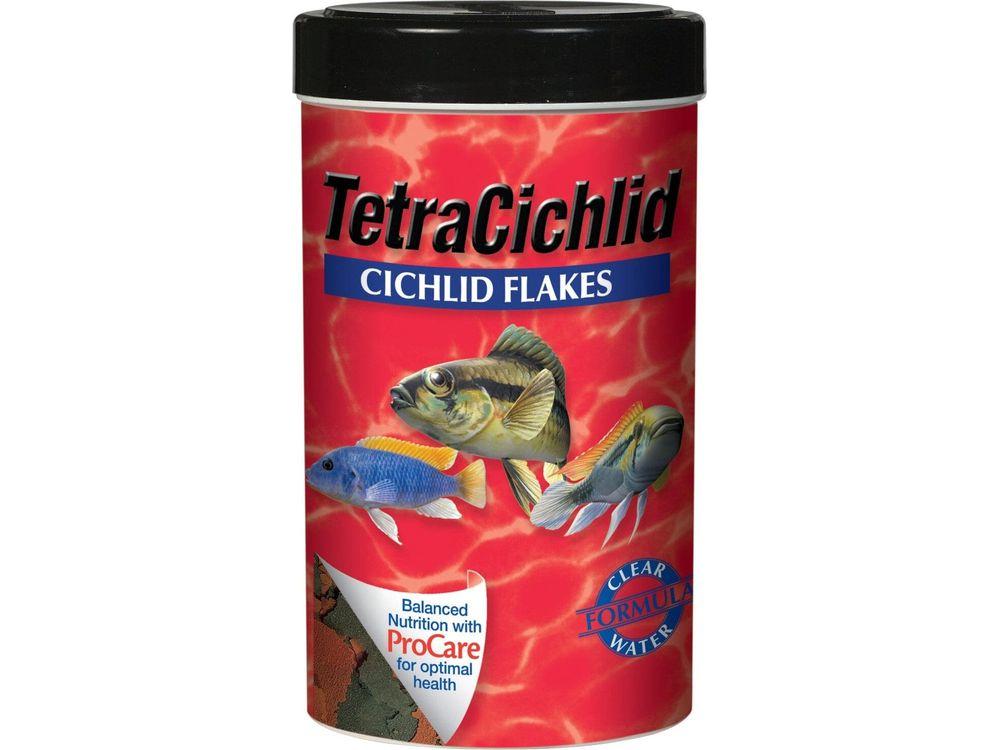 Tetra TetraCichlid Flakes Fish Food 1ea/2.82 oz Aquatic Diet Tetra