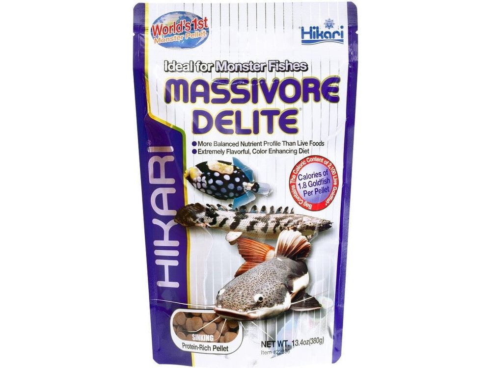 Hikari Large Massivore Delite Carnivore Pellets 13.4 oz Aquatic Diet Hikari