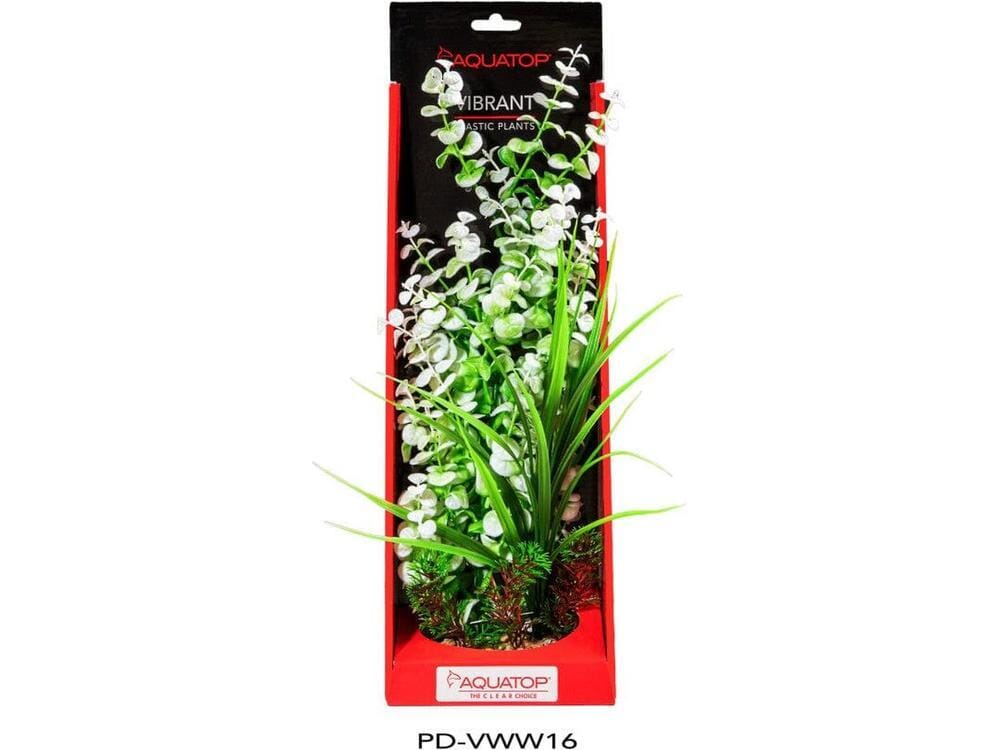 Aquatop Vibrant Wild Plant White, 1ea/16 in