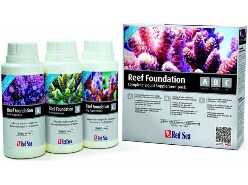 Red Sea Reef Foundation ABC Complete Liquid Supplement Pack 1ea Aquarium Additives Red Sea