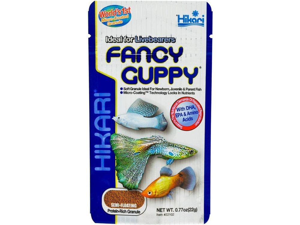 Hikari Tropical Fancy Guppy Granules Fish Food 0.77 oz Aquatic Diet Hikari