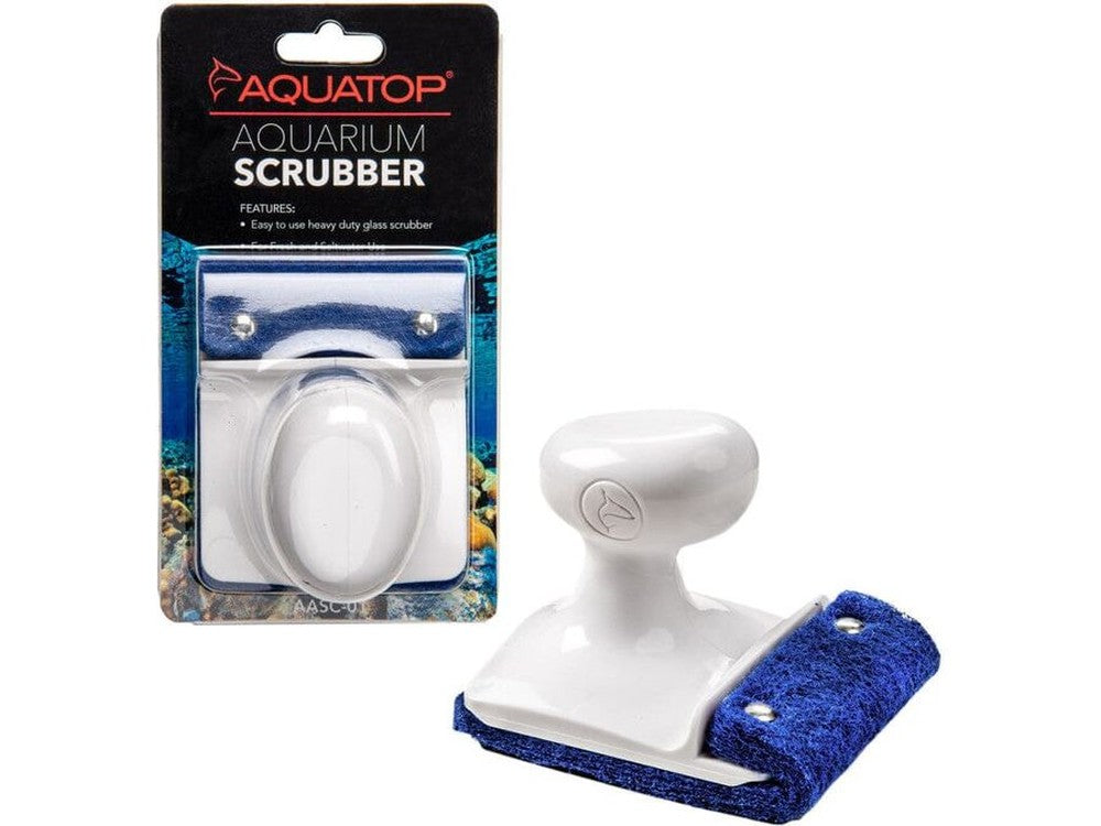 Aquatop Glass Aquarium Hand Held Scrubber Padded 1ea