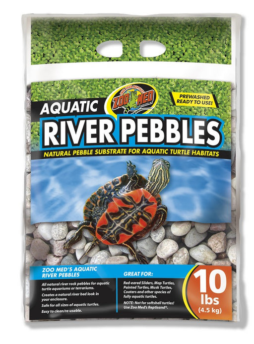 Zoo Med Aquatic River Pebbles, 10lb