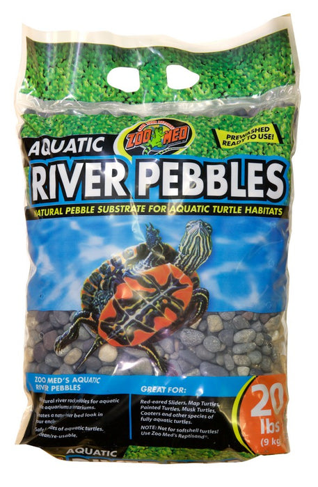 Zoo Med Aquatic River Pebbles, 20lb