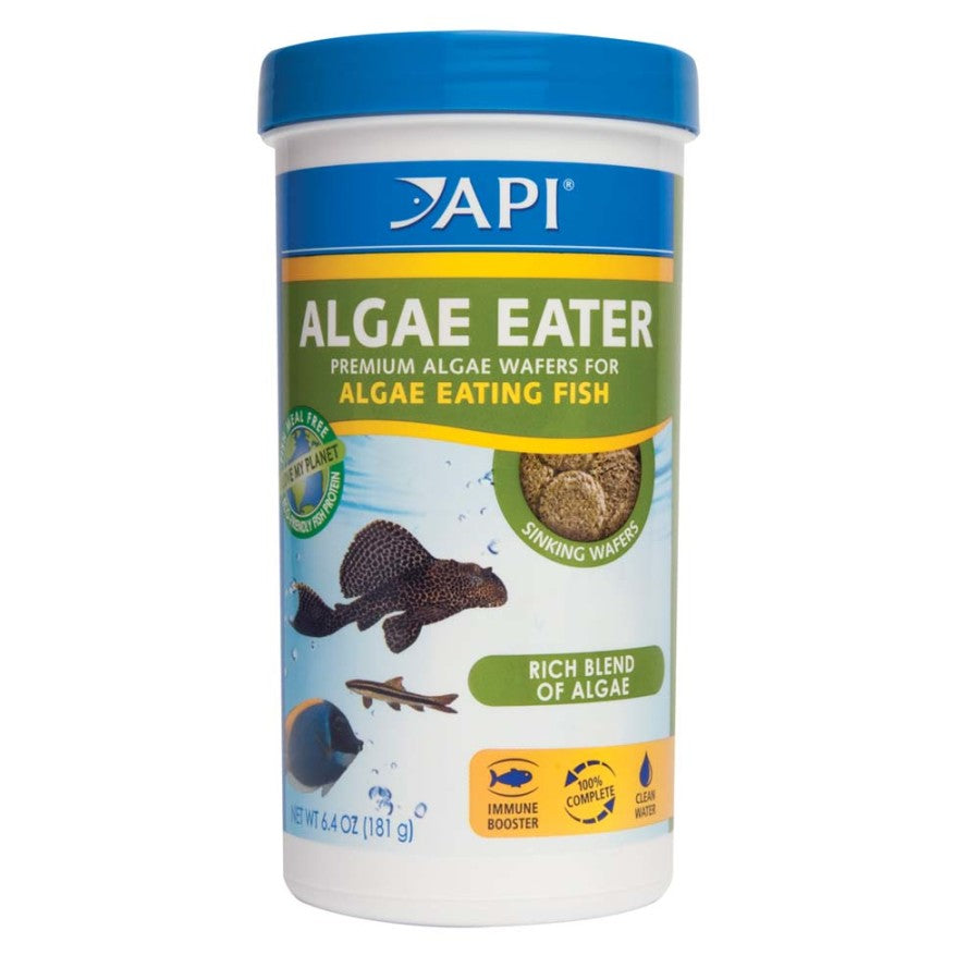 API Algae Eater Premium Sinking Wafer Fish Food, 6.4 oz