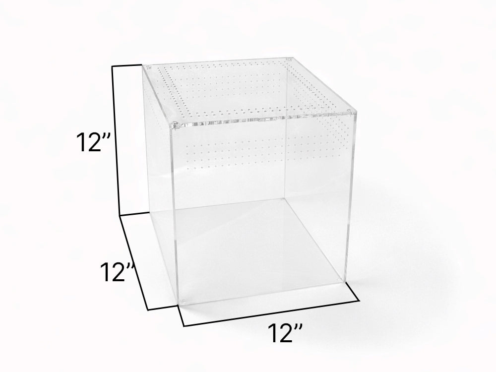 Acrylic Enclosure 12x12x12 Reptile Habitats 