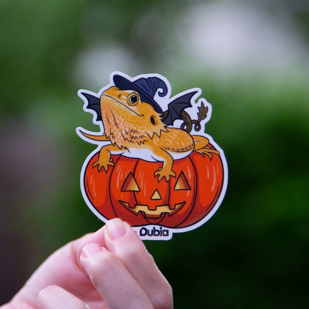 Pumpkin Dragon Sticker