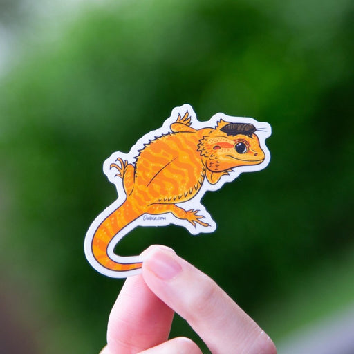 Orange Beardie Sticker