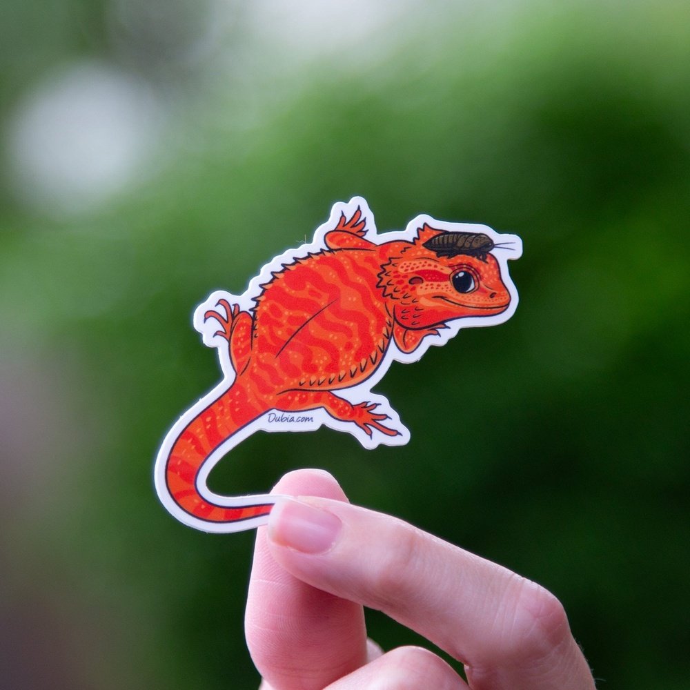 Red Beardie Sticker