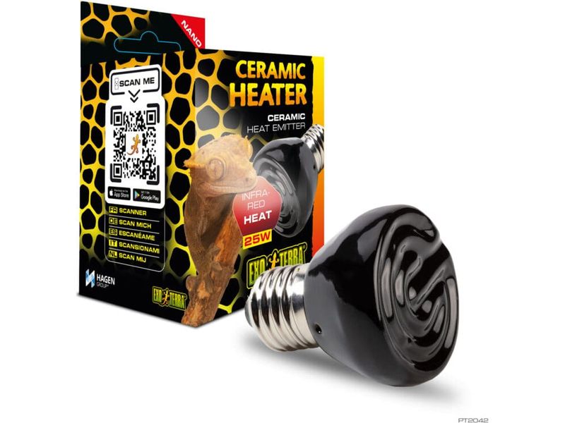 Exo Terra Ceramic Heater, 25w Nano