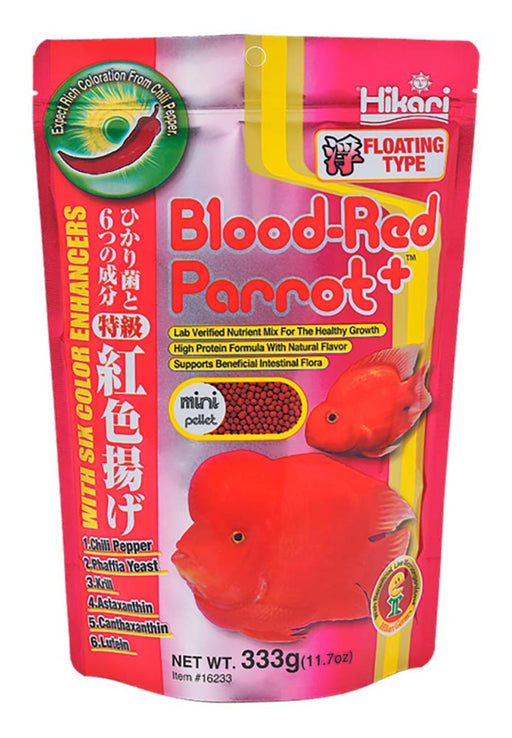 Hikari Blood-Red Parrot+ Mini Floating Fish Food 11.7 oz