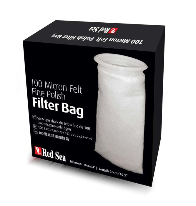 Red Sea Reefer Fine Felt Polishing Filter Socks White, 1ea/4 In X 10.5 in