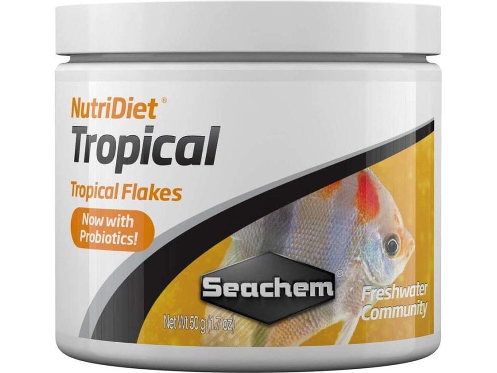 Seachem Laboratories NutriDiet Tropical Flakes Fish Food 1ea/1.8 oz
