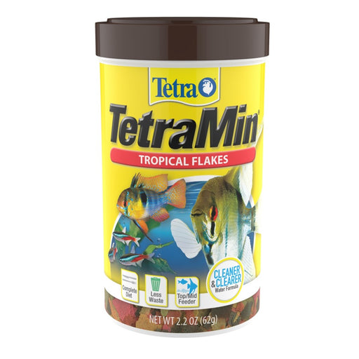 Tetra TetraMin Clean & Clearer Tropical Flakes Fish Food 1ea/2.2 oz