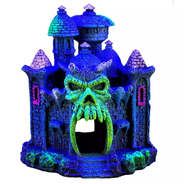 Marina iGlo Ornament, Skull Castle 6"15cm fish supplies marina 