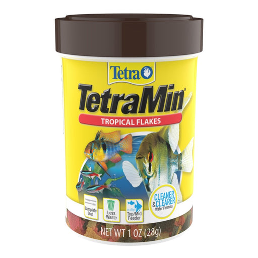 Tetra TetraMin Clean & Clearer Tropical Flakes Fish Food 1ea/1 oz
