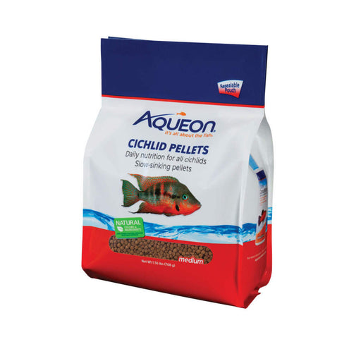 Aqueon Cichlid Food 1ea/Medium 25 oz
