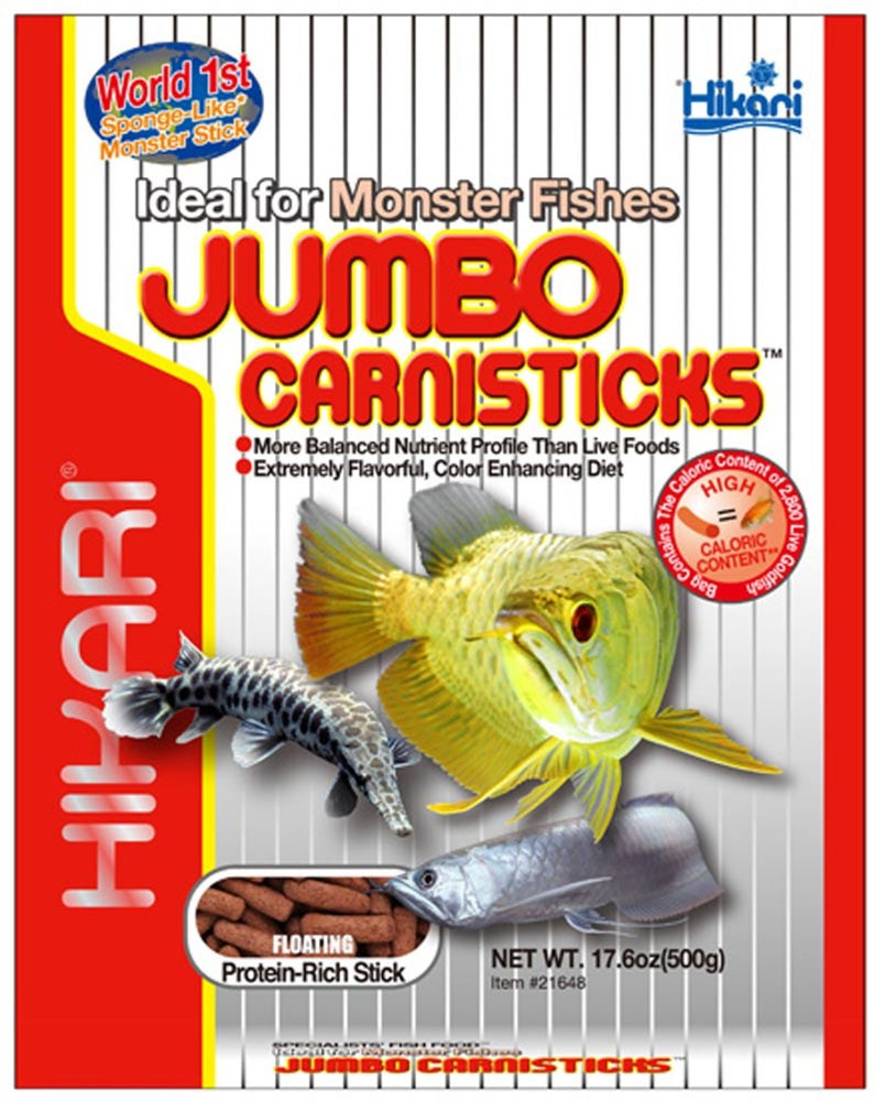 Hikari Jumbo CarniSticks Floating Fish Food 17.6oz
